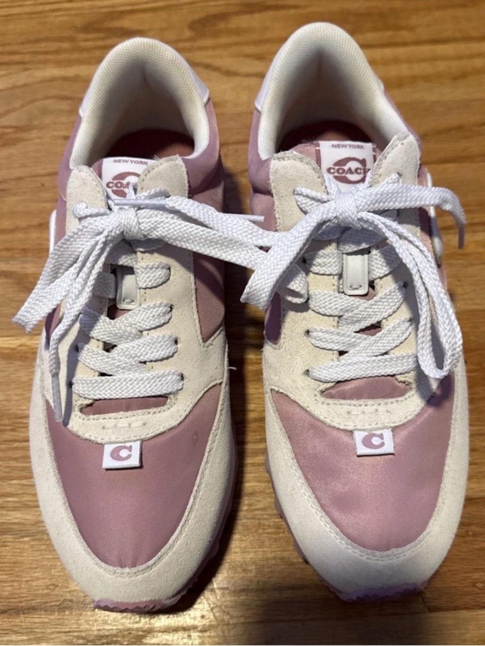 Coach Women's Runners Pink & Cream Runner Sneakers